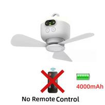 2024 New USB Rechargeable Ceiling Fan Large Wind Removable Blades Night Lamp Lighting 8000mAh Capacity Household Outdoor Fan 4000mAh