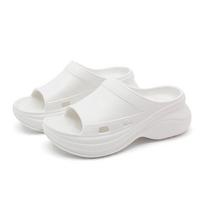 Fashion Comwarm Thick Bottom Slippers For Women Summer Fashion Outdoor Beach Shoes Soft Eva Female Platform Sandals Comfort House Slides 39 balta