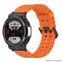 Dviejų spalvų sportinis silikoninis dirželis Amazfit T-Rex 3/2/ultra, jūrinis dirželis Correa Huami Amazfit T-Rex Pro išmaniajam laikrodžiui for watch T-rex 3