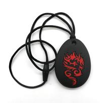 Non-Toxic Kids Sensory Stones Fidget Toy Soft Silicone Textured Worry Stone Pendant For Stress Relief