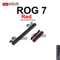 1Set For ASUS ROG Phone 6 7 ROG6 Rog7 Volume Up Down Power On Off Side Key Button Replacement Part ROG7--Red