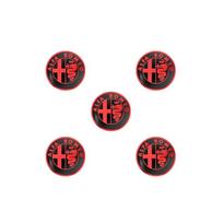 For Alfa Romeo Giulietta GT 159 147 156 Mito Brera Giulia F1 Stelvio Volante 11mm 14mm Aluminium Metal Car Key Emblem Sticker (as the picture,11mm)