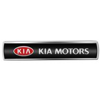Car 3D Metal Emblem Car Body Fender Trunk Logo Stickers For Kia Rio Picanto Sportage Niro Morning Ceed ProCeed Optima Seltos juoda