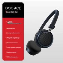 Edifier Doo Ace Retro Bluetooth Headphones vidurnakčio mėlyna spalva