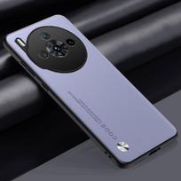 Prabangus PU odos dėklas Nubia Z60S Pro galiniam dangteliui Matinis silikoninis viso apsaugos telefono dėklas ZTE Nubia Z60S Pro 5G Coque For Nubia Z60S Pro šviesiai violetinė spalva