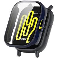 Tempered Glass+Case For Xiaomi Redmi Watch 5 Active Screen Protector PC Bumper Protective Cover Redmi Watch 4 case Accessories Redmi watch 5 active mėlyna