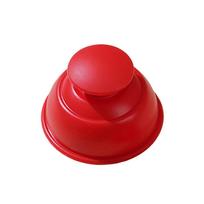 Durable Silicone Vacuum Cupping Anti Cellulite Press Type Silicone Cupper Scraping Massage Body Cups raudona