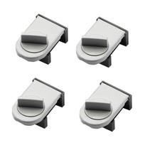 Sliding Door Lock Kit Designed for Drill-Free Setup on For home Sliding Doors with Robust Material Composition sidabras