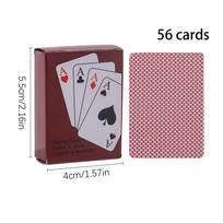 Pocket Size Poker Cards, Mini Playing Cards for Party Wedding Corporate Events, Men Women Daily Travel Entertainment Games raudona