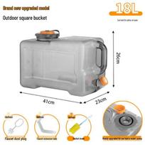Muko Outdoor PC Water Storage Bucket with Faucet