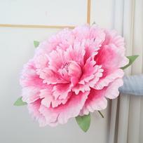 New 50cm PE Artificial Peony Giant Outdoor Fake Flowers Silk Wedding Flower Window Display rožinė raudona spalva