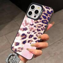 Leopard Print Elegant Lily Flower Phone Case For iPhone 17,16,15,14,13,12,11 Plus,Pro Max Colorful Silver Phone case Funda Cover iPhone15plus