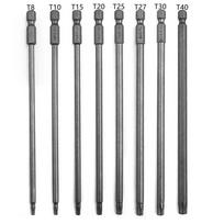 1Pc Torx Screwdriver Bit Magnetic Security Tips T8/T10/T15/T20/T25/T27/T30/T40 150mm Professional Hand Tools Drill Bit Set T8
