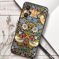 William Morris Strawberry Thief For Realme GT 7 Pro 6 5 GT 6T C67 C61 C55 C53 C51 C21Y C25S C75 10 11 12 13 14 Pro Plus Case Realme C15