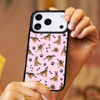German Shepherd Dog Cartoon pattern Magnetic Wireless For Magsafe phone Case For iPhone 17 11 12 13 14 15 16 Pro Max Plus Cover iPhone17 Pro Max
