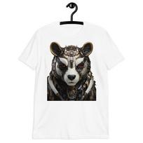 Cyborg Panda Bear Graphic Tee - Futuristic Nature-Inspired Design T-Shirt Mens Womens Tees Top 4XL