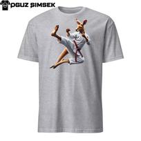 Unisex Karate Kangaroo T-Shirt Mens Womens Tees Top | Softstyle Gildan | Martial Arts Animal Graphic L