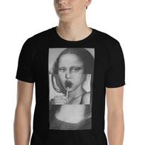 Mona Lisa Scene Kid Hipster Goth Gothic Funny Short-Sleeve Unisex T-Shirt Mens Womens Tees Top 2XL
