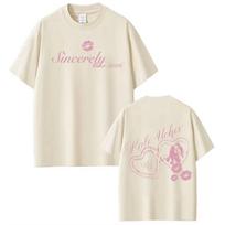 KALI UCHIS Sincerely Tour Print Tshirt Men Women Fashion Oversized T-shirts Summer Casual T-Shirts S