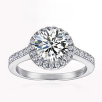 Tezzc Moissanite Halo Engagement Ring for Women Sterling Silver Wedding Rings with Certificate Fine Jewelry Wholesale 5
