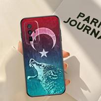 Turk Wolf Turkey Flag Case For Xiaomi 14 15 Ultra 13T 14T 15T 17 Pro Max POCO X7 X5 X6 Pro F5 F6 F7 F8 Pro Coque POCO F8 Pro