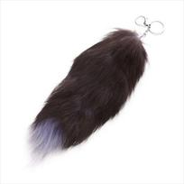 Bag Tassel Animal Tail Pendant Bag Charm Pompom Pendant Fashion Plush Fur Keyring  Women Girl juoda