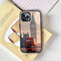 London Bus England Big Ben Phone Case For iPhone 17,16,15,14,13,12,11 Plus,Pro Max,XS,Colorful Silver Phone case Funda Cover iPhone15plus