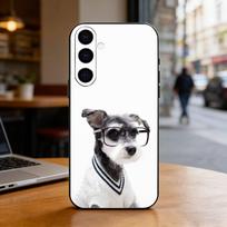 Cute Schnauzer Phone Case For Samsung Galaxy A73,A72,A71,A70,A53,A52,A51,Others Soft Black Cover Samsung a32 4g