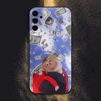 Cute Funny Monkey Phone Case For Samsung S25,S24,S21,S22,S23,S30,Ultra,S20,Plus,Fe,Lite,Note,10,9,5G Black Cover Samsung S105G