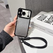 Luxury Plating Phone Case For iPhone 17 16e 16 15 14 13 12 11 Air Pro Max X XR XSMax Plus Anti-Fall Airabag With lanyard iPhone XSMax