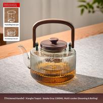 Gianxi Glass Tea Pot  Heat-Resistant Kettle  Can Be Fired  Ceramic Stove  Enclosed Stove  Steaming Kettle Tea Set