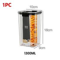 460-1800ml Sets Stackable Kitchen Sealed Jar Plastic Food Storage Box Multigrain Tank Bottle Dried Fruit Tea Storage Containers