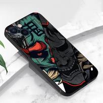 Ghost face design pattern phone case suitable for iPhone 16 17 15 14 13 12 11 Pro/Max/Plus all inclusive frosted soft shell iPhone 17Pro