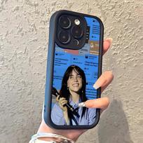 Billie Singer E-Eilish Phone Case For IPhone 17 Pro Max 16 15 14 Pro Max IPhone 13 Pro Max 11 Plus Silicone Cover iPhone 15