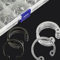 ABBY-445Pcs C Type Internal Circlip Retaining Rings Assortment Kit For Hole Circlip Snap Rings juoda