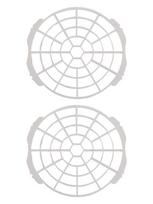 2pcs Round Insect Cover Dustproof Anti-Insect Screen For 130/150mm Air Conditioner Exhaust Duct White Air Conditioner Accessorie