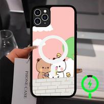 BuBu And DuDu Magnetic Matte Phone Case For IPhone 16 17 15 14 13 12 11 For Magsafe Wireless Charge Cover iPhone 17 Pro