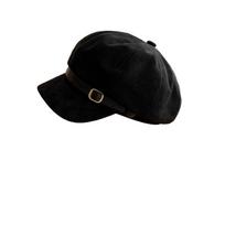 Warm Suede Berets Flat Top Women Octagonal Hat Versatile Artist Hat  Daily juoda