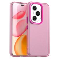 Matinis dėklas Honor 400 Pro Dangtelis Honor 400 Pro Funda Coque Matinis pusiau skaidrus PC Saldainio spalvos telefono buferis Honor 400 Pro HONOR 400 raudona