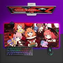 The Quintessential Quintuplets Mouse Pad RGB Gaming Mouse Pad Desk Mat HD Gamer Large LED Light XXL MousePads RGB600x300x3mm