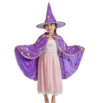 Multicolor Kids Halloween Cloak Sets Gilding Halloween Costumes  Children/Kids violetinė