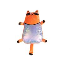 Cool Sunglasses Cat Shaped Plush Catnip Toy oranžinė