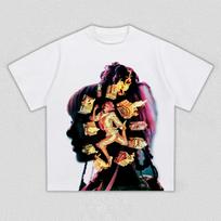 Melanie Martinez Portals Silhouette Graphic T Shirt For Men Women Retro Pop Star Tour Merch Streetwear Cotton Oversized Tee S įvairiaspalvis
