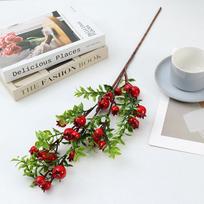 Plastic Pomegranate Fake Flower Collectors Edition For House Decoration And Photography