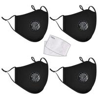 Adult Cotton Face Mask Respirator Washable Reusable Valves Mouth Masks With Activated Carbon Filter Pm2.5 Mask Pm052 juoda