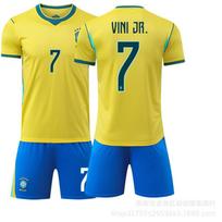 2627 World Cup national team Brazil home football jersey 7 Vinicius jersey No. 10 Neymar #16