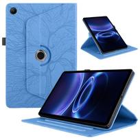 Funda for Redmi Pad 2 9.7 2026 Case 360 Degree Rotation Tree Embossed PU Leather Tablet Cover for Xiaomi Redmi Pad 2 9.7 Cover For Redmi Pad 2 9.7 mėlyna