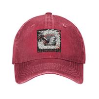 Monster Hunter Washed Denim Cap Casual Baseball Caps Adjustable Hat Summer Unisex Baseball Hats One Size