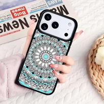 Indian Floral Henna Mandala Phone Case For IPhone 17 16e 15 14 13 12 11 Pro Max Air Mini Soft Protective Cover iPhone 16 Pro