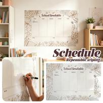Reusable Dry Erase School Timetable Planner Weekly Schedule Board for Organizing Daily and Weekly Study Plans with Notes and To Do Sections One Size balta